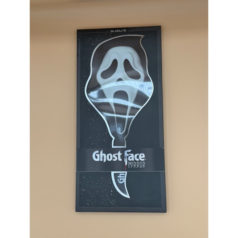 Glamlite Ghost Face Mask Handheld Mirror Scream Horror Collector Boxed